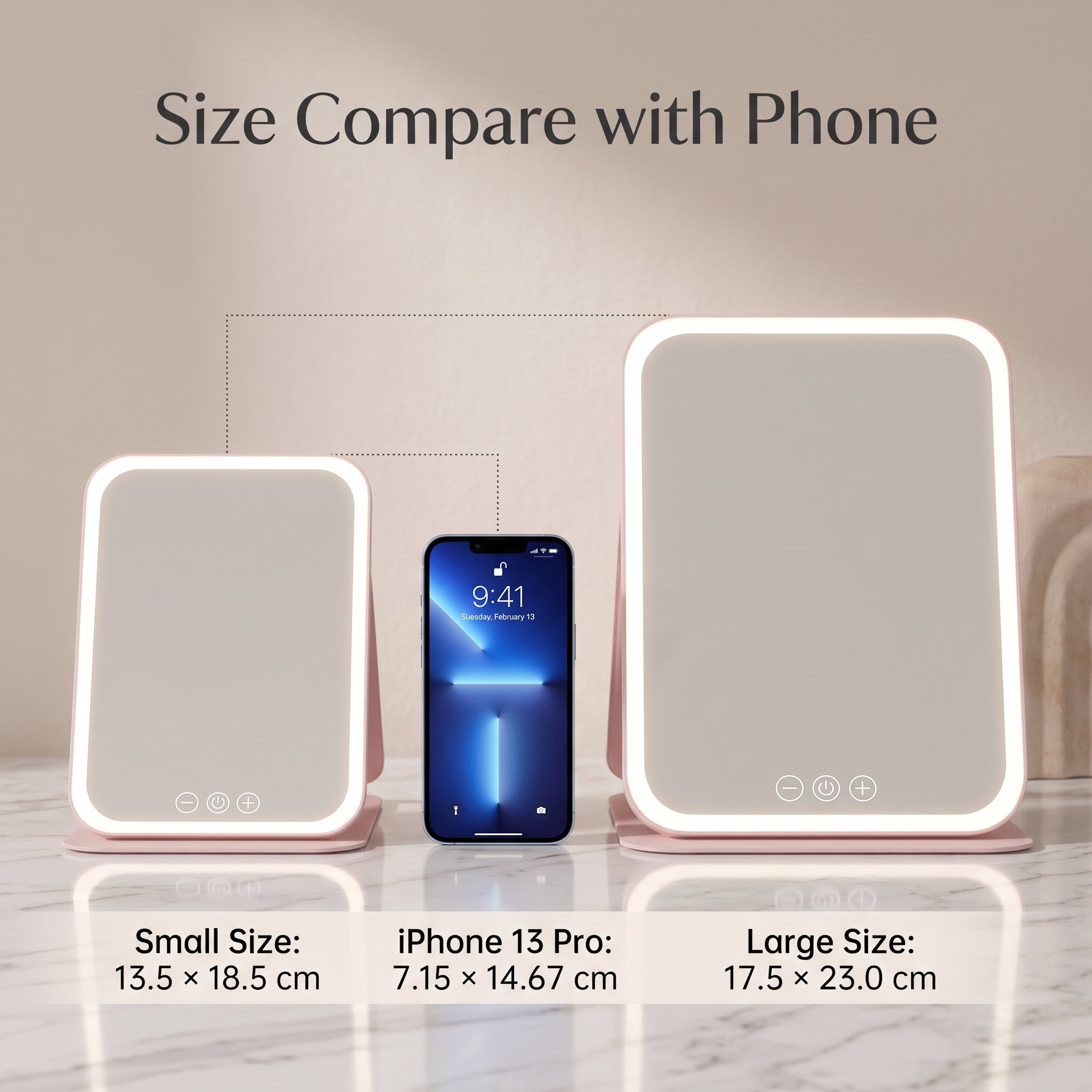Small and Large Refora mirrors displayed side by side.